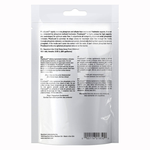 Seachem Phosguard – Phosphate & Silicate Remover – Porous Bead Biological Filter Media