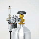 CO2 system kit with ARCHAEA AccuPRO II Compact CO2 dual gauge regulator