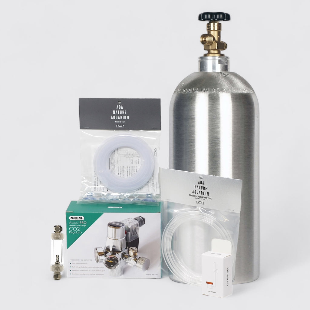 CO2 system kit with ARCHAEA AccuPRO Compact CO2 regulator dual gauge