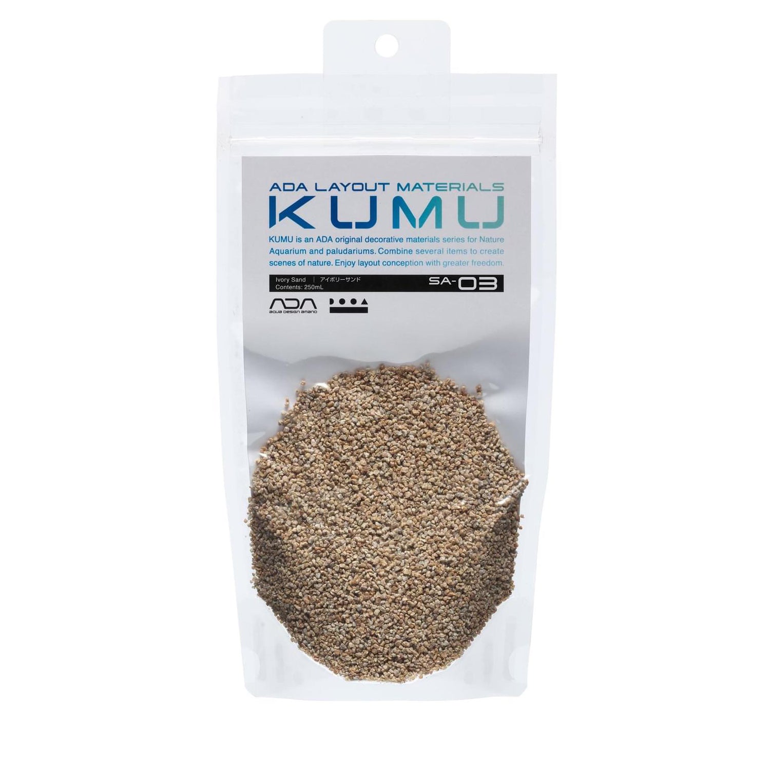 ADA KUMU Series (SA-03) Ivory Sand 250ml – Aqua Forest Aquarium