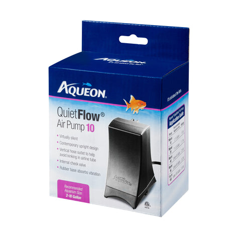 Aqueon Quiet Flow Air Pump 10 (for 2 to 10 Gallon Tanks)