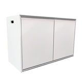 Archaea Mid-Century Modern Wood Cabinet for rimless aquariums with base dimensions: L 120cm x W 50cm