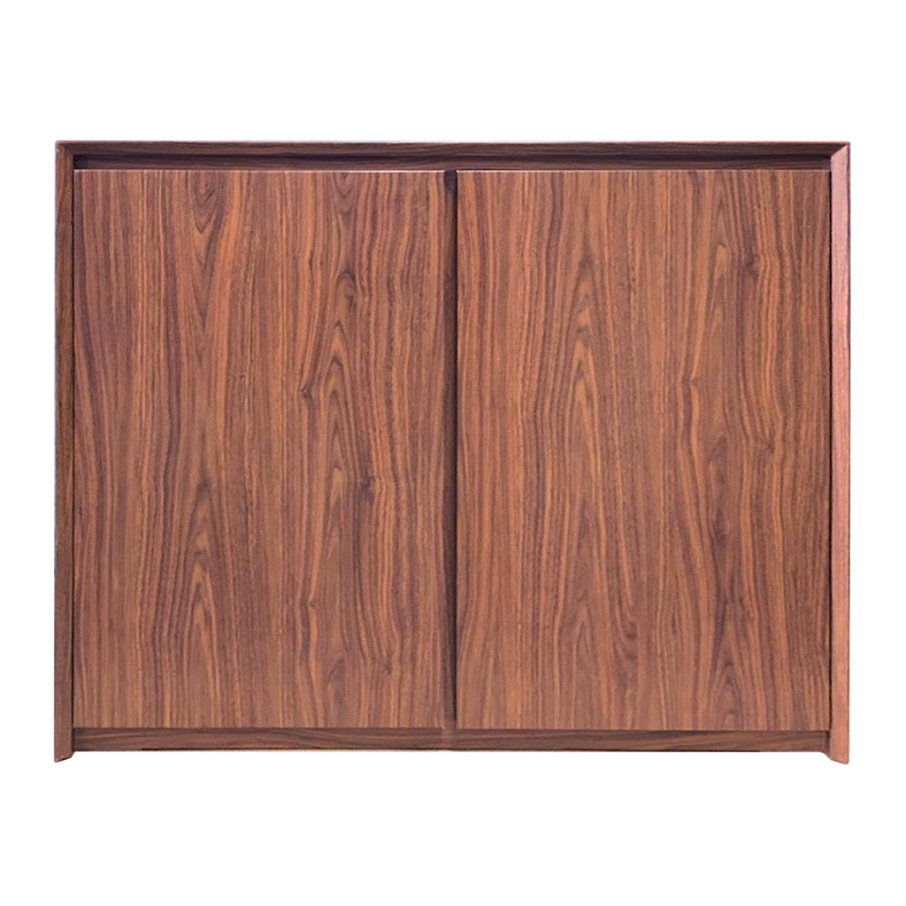 Archaea Mid-Century Modern Wood Cabinet for rimless aquariums with base dimensions: L 90cm x W 45cm