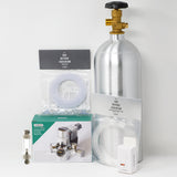 CO2 system kit with ARCHAEA AccuPRO Compact CO2 regulator dual gauge
