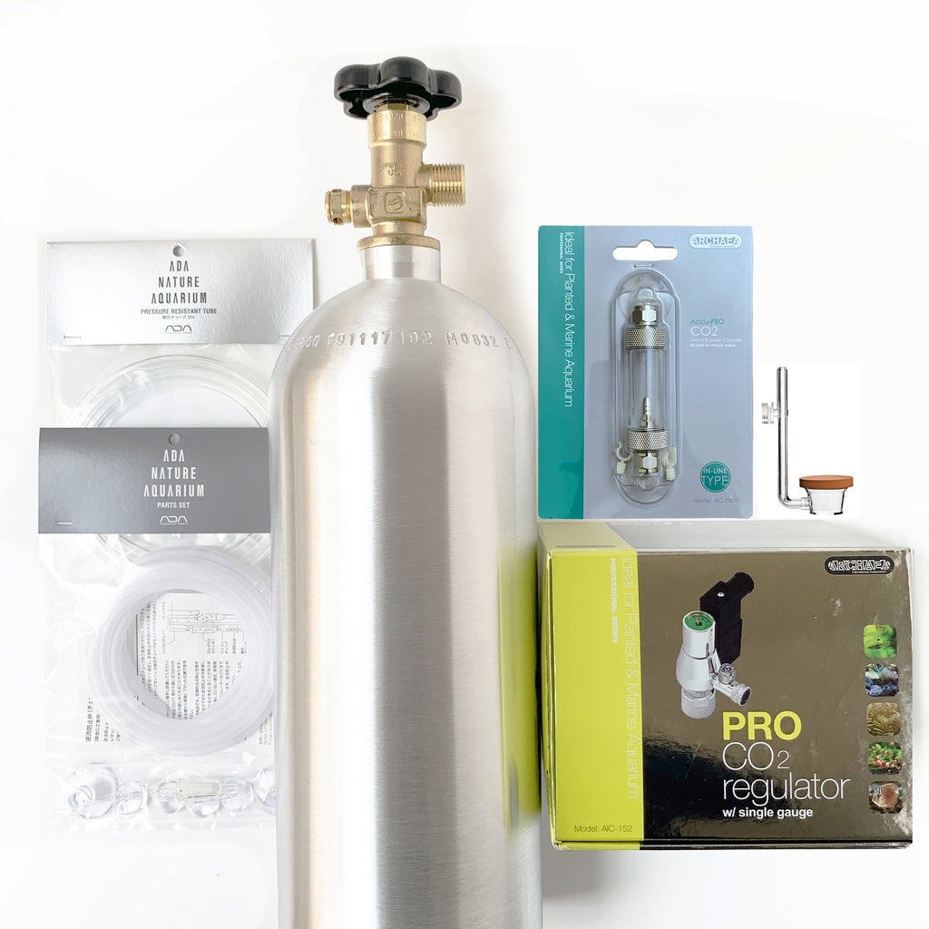 CO2 system kit with Archaea CO2 regulator (PRO) single gauge 