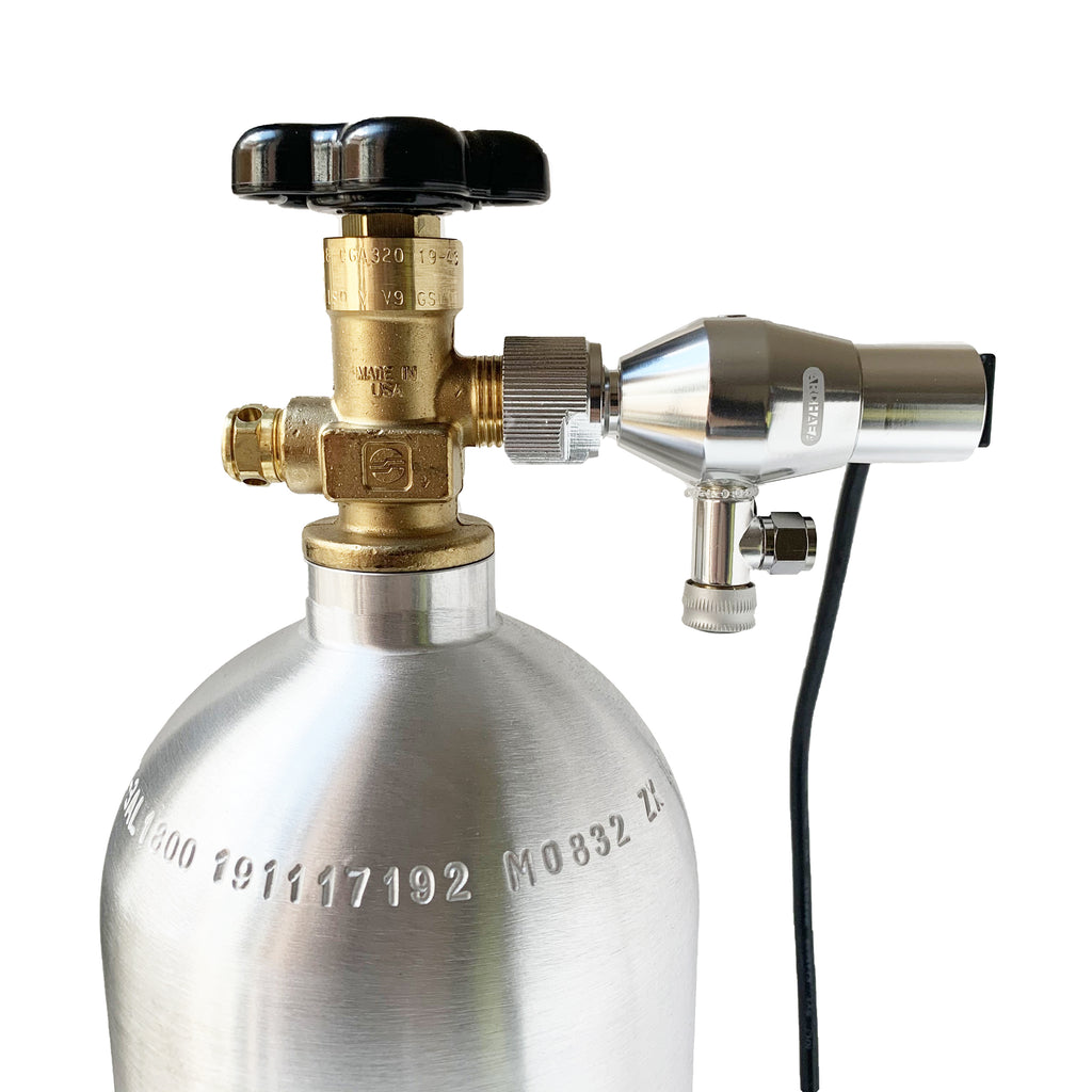 CO2 system kit with Archaea CO2 regulator (PRO) single gauge