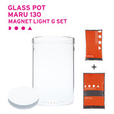 DOOA Glass Pot MARU 130 Magnet Light G Set