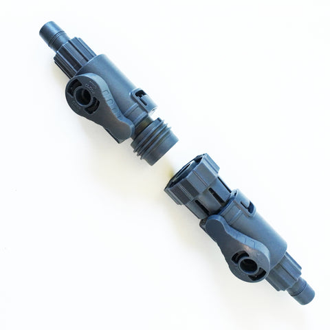 Aquarium Water Control Valve, Double Faucet Connector, Aquarium Connection with Quick Coupling Plastic Aquarium Connector(K-16/22mm Aquarium Water Control Valve, Double Faucet Connector, Aquarium Connection with Quick Coupling Plastic Aquarium Connector(K-16/22mm
